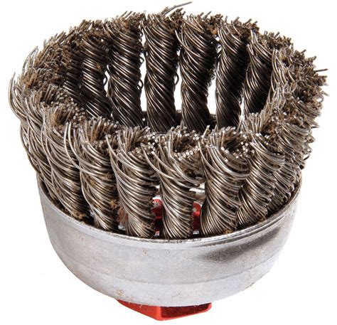 Weiler In Knotted Wire Cup Brush Arbor Hole Mounting In