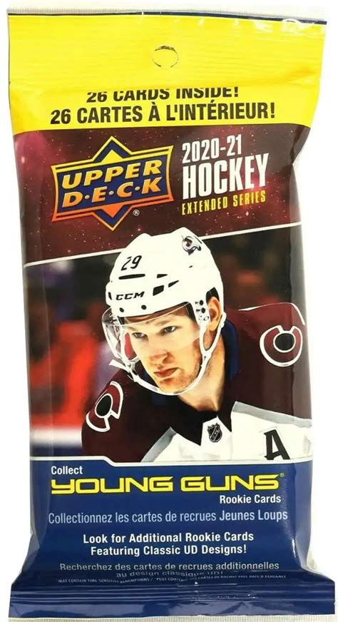 NHL Upper Deck 2020 21 Extended Series Hockey Trading Card VALUE Pack