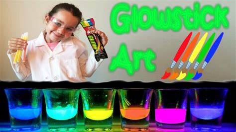 Rainbow Glow Stick Art Easy Science Projects Experiments For Kids The