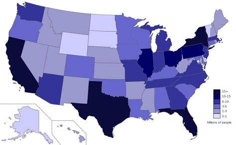 Población de los estados de Estados Unidos (2023) — Saber es práctico