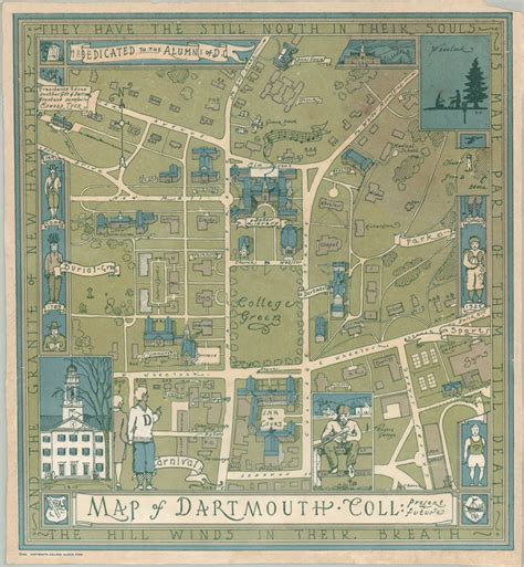 Map of Dartmouth Coll: Present & Future – Curtis Wright Maps