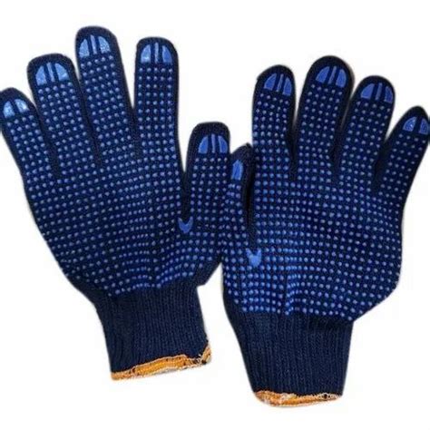 Full Finger Blue Dotted Hand Gloves At Rs 11 Pair In Surat ID