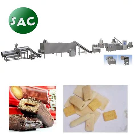 Full Automatic Core Filling Snack Pressing Making Machine China Core