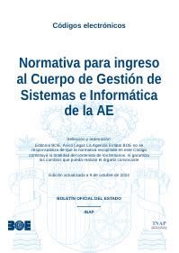 Boe Es Normativa Para Ingreso Al Cuerpo De Gesti N De Sistemas E