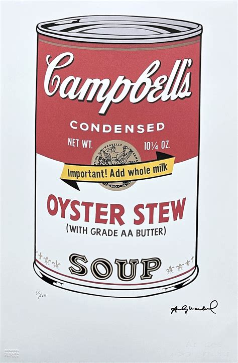 Andy Warhol Campbell S Soup Signed Certificate Coa Limited Edition