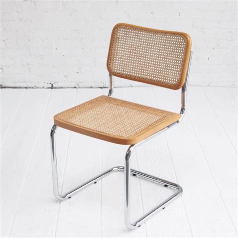 Marcel Breuer Cesca Chairs Chrome And Cane Dining Chairs At 1stdibs