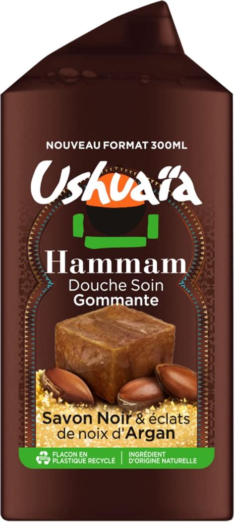 Ushuaïa RITUEL HAMMAM Gel douche Savon Noir Argan Amazon fr Beauté