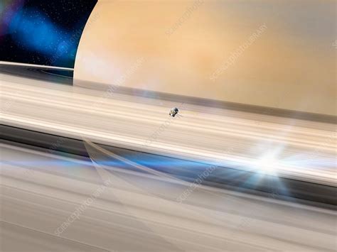 Cassini S Grand Finale At Saturn Illustration Stock Image C037 1141 Science Photo Library