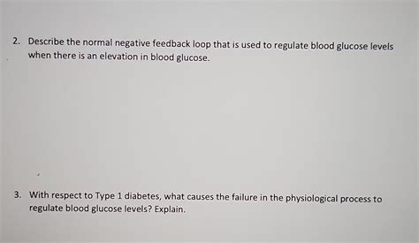 Solved Describe the normal negative feedback loop that is | Chegg.com