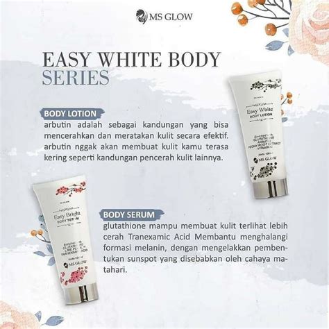 Jual Ms Glow Easy White Body Series Shopee Indonesia