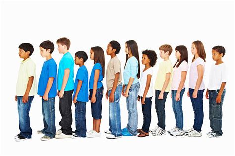 Kids Lining Up Stock Photos Pictures And Royalty Free Images Istock