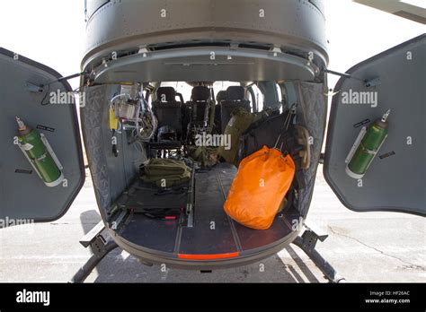 A UH-72 Lakota Helicopter is constructed for real-life medevac ...