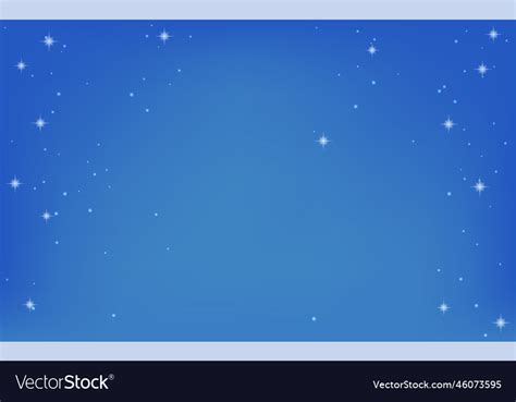 Stars twinkling in the night sky background Vector Image