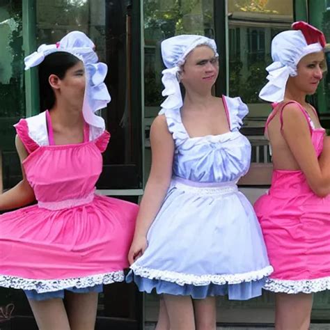 French Maids Dresses Made Of Plastic Stable Diffusion OpenArt