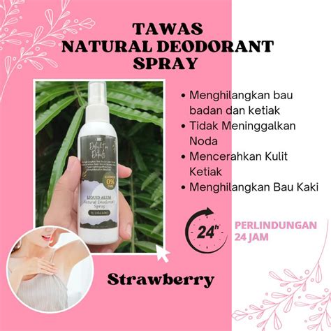 Jual TAWAS NATURAL DEODORANT SPRAY Shopee Indonesia