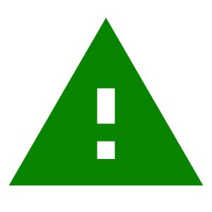 Icono De Advertencia Verde Signo De Exclamaci N Png