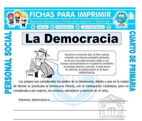 Definicion De Democracia Para Niños