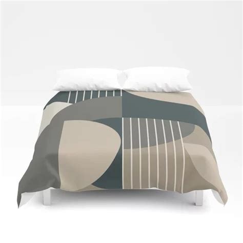 Modern Memphis 2 Forest Palette Duvet Cover By Quinnhopp Society6