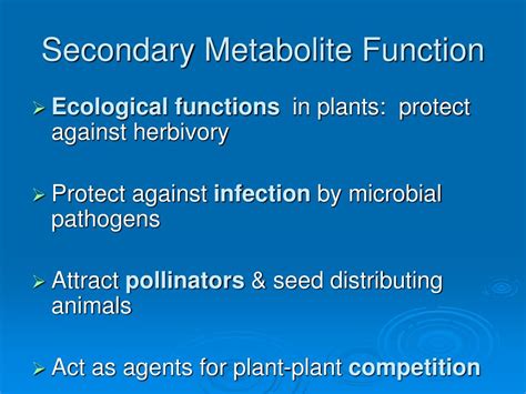 Ppt Plant Metabolites And Ergastic Cell Contents Powerpoint