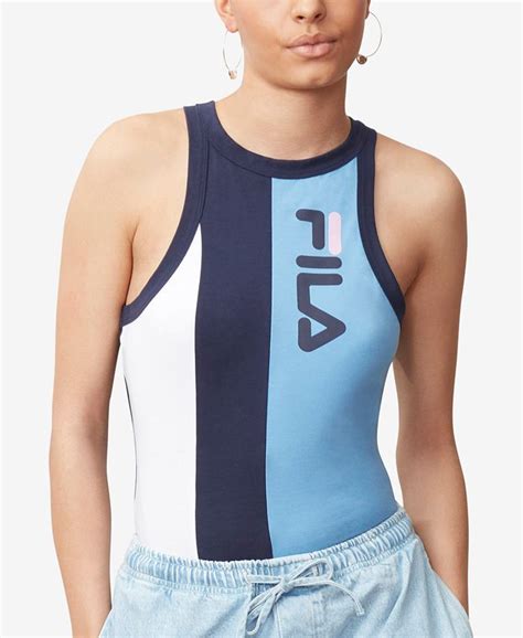 Fila Alana Colorblocked Bodysuit Macys