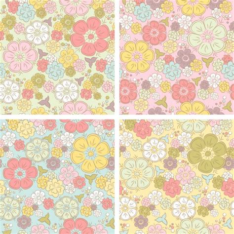 Beautiful Seamless Pattern With Nude Watercolor Vector Image