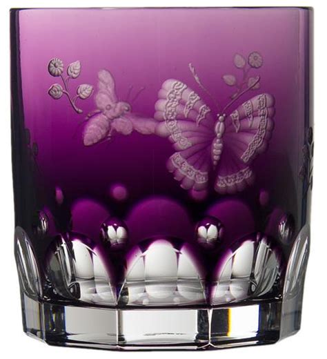 Varga Art Crystal Springtime Amethyst Double Old Fashioned The Pink Daisy