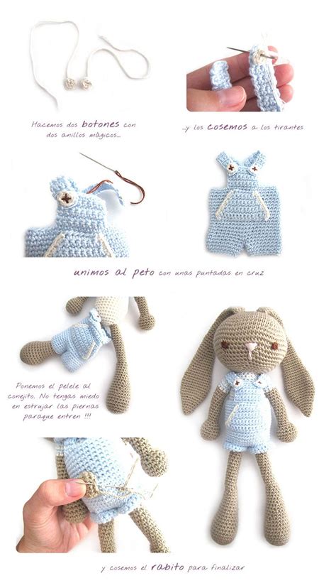 Conejito amigurumi versión niño Crochet rabbit Crochet amigurumi