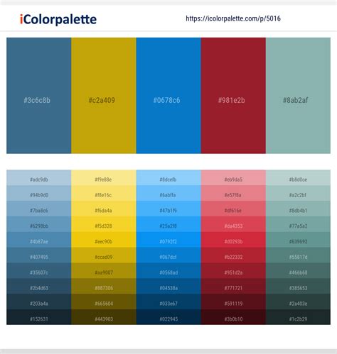 1 Latest Color Schemes With Old Brick And Gulf Stream Color Tone