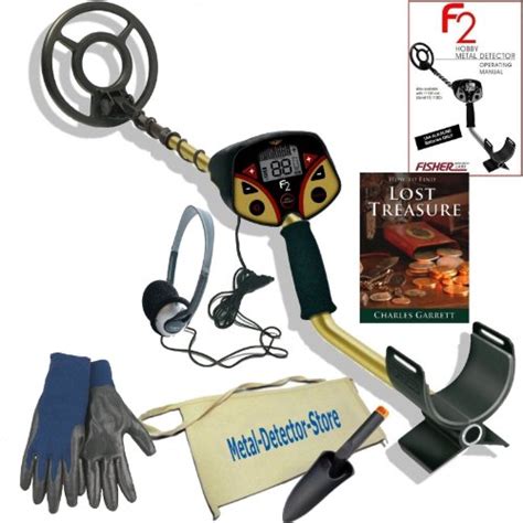 Fisher F2 Metal Detector W8 Concentric Searchcoil Headphones Canvas