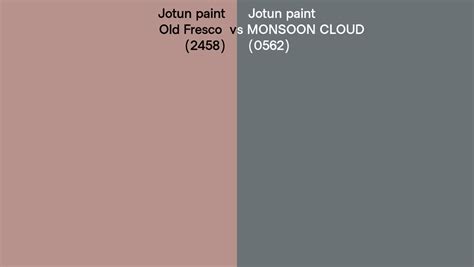 Jotun Paint Old Fresco Vs Monsoon Cloud Side By Side Comparison