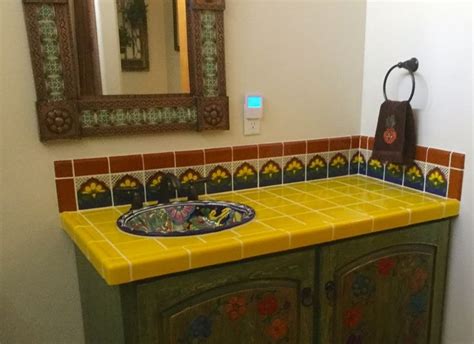 Mexican-Inspired Bathroom with Talavera Sinks – Mexican Tiles