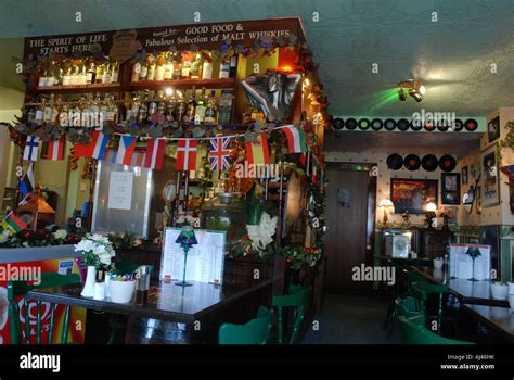 Interior Of Restaurant In Dufftown Scotland Stock Photo Alamy