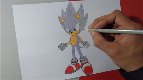 Cómo dibujar a Hyper Sonic Sonic Forces Speed Battle How to draw