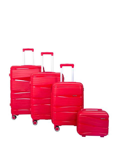 Buy Polo Class Set Of 3 Hard Sided Large Medium And Cabin Trolley