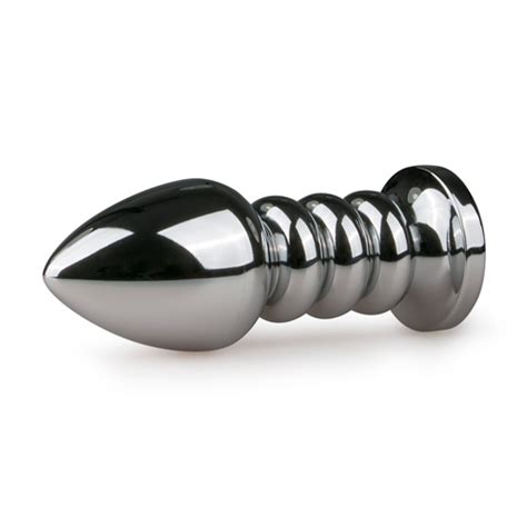 Plug metálico joya anal mod 19 Plateado Transparente La Trastienda BDSM