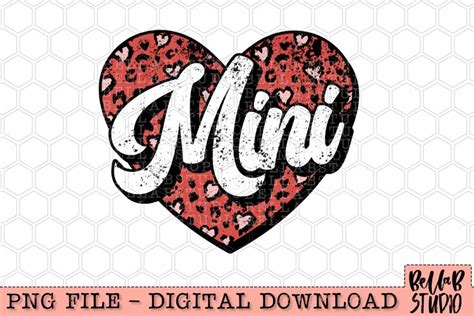 Mini Leopard Heart PNG Design Valentine PNG