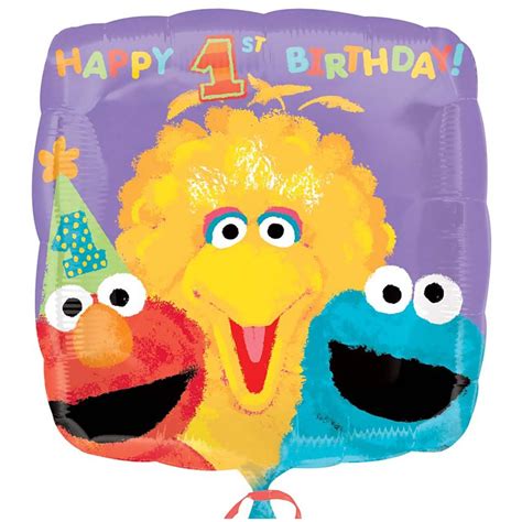 Sesame Street 1st Birthday Foil Balloon 1 Pc