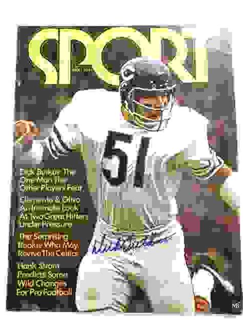 Dick Butkus Signed Autograph Magazine Sport Nov 1970 Bears Jsa Auction