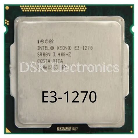 Processador Intel Xeon E3 1270 E3 1270 3 4 GHz LGA 1155 Quad Core E3