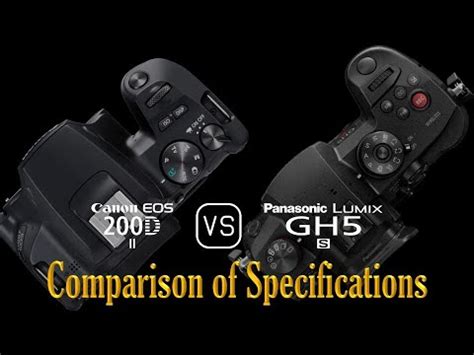 Canon Eos D Mark Ii Vs Panasonic Lumix Gh S A Comparison Of