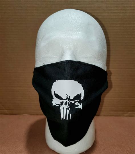 Punisher Inspired Themed Face Mask Etsy