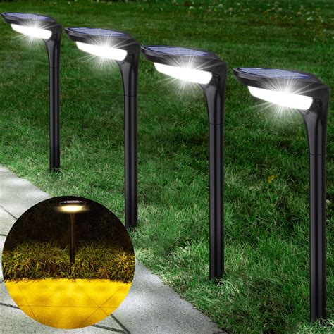 Buy JSOT Solar Garden Lights, 150 Lumen Bright Solar Pathway Lights ...