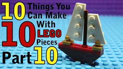 10 Things You Can Make With 10 Lego Pieces Part 10 Youtube