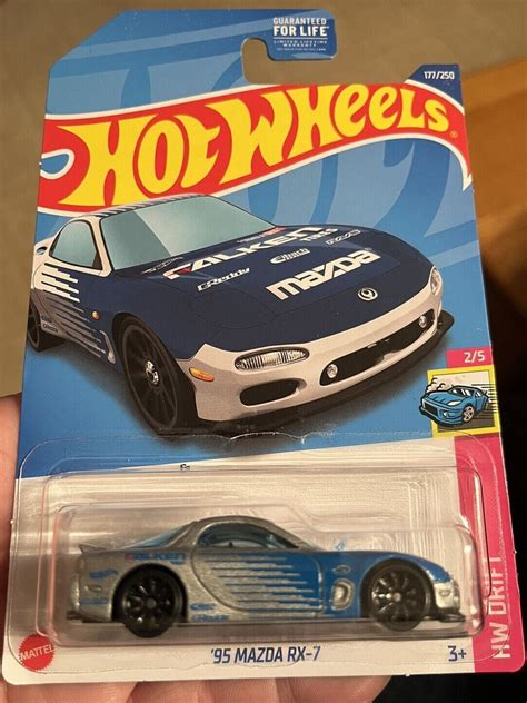 Hot Wheels Mazda Rx Silver Hw Drift Sport Car Perfect Birthday