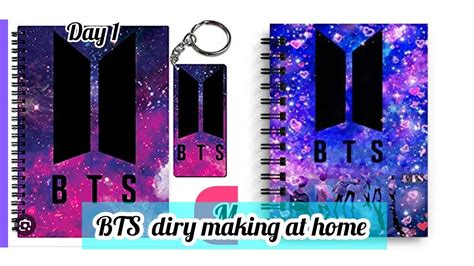 Diy Bts Diary Diy Easy Craft Ideabts Craft How To Make Bts Diary 💕