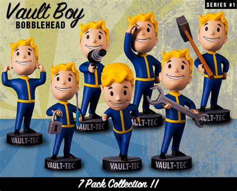 Fallout® 4: Vault Boy 111 Bobbleheads - Series One 7 Pack | Gaming Heads