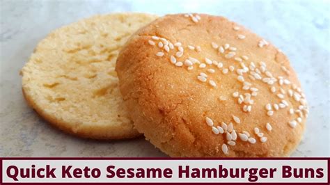 The Quickest Keto Sesame Buns And Baked Burger Recipe Nut Free And