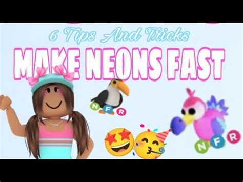 How To Make Neons Fast In Adopt Me Youtube