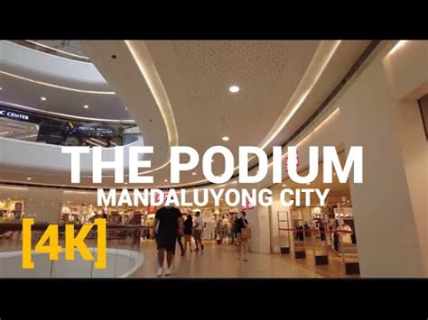 THE PODIUM MALL MANDALUYONG CITY ORTIGAS CENTER WALKING TOUR 4K