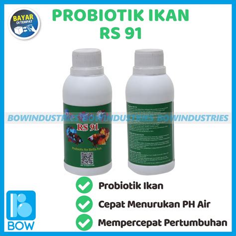 Jual PROBIOTIK RS 91 RS91 Obat Vitamin Nutrisi Perawatan Ikan Hias